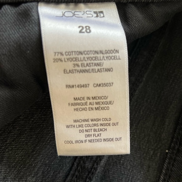 Joes boot The callie Black Washed Jeans  raw Cut hem - Picture 7 of 10